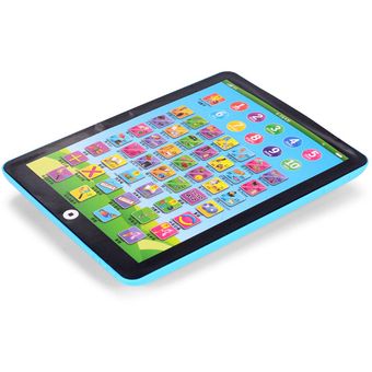 EH Niños niño Ingles Aprender Enseñar tableta Pad ordenador juguete educativo Azul 