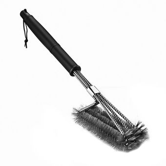 alambre de la barbacoa del cepillo de acero inoxidable de limpieza de barbacoa cepillo de cerdas de tacto suave y cómodo para barbacoa 