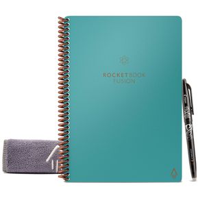 Cuaderno Inteligente Rocketbook Fusion Ejecutivo Turquesa.