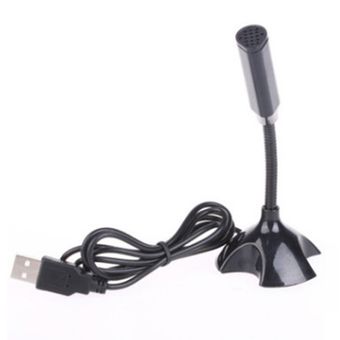 Ba30DEllylelly Dedicado USB Capacitivo Mini Soporte de micrófono para PC Laptop Notebook Grabación de Chat en línea Dispositivo con Cable 