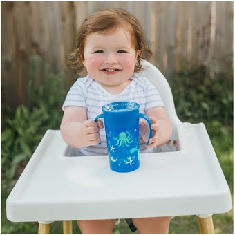 Cuidado del Bebe - El vaso cheers 360 ​le permite al bebé 👶🏻 beber desde  cualquier borde, y la válvula de silicona transparente Sip-and-See le  permite al bebé ver el interior sin