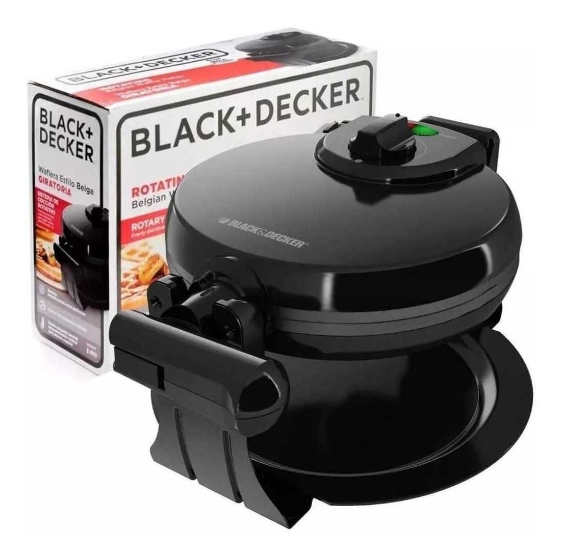 Waflera Estilo Belga Giratoria BLACK  DECKER Mod.WM1000B