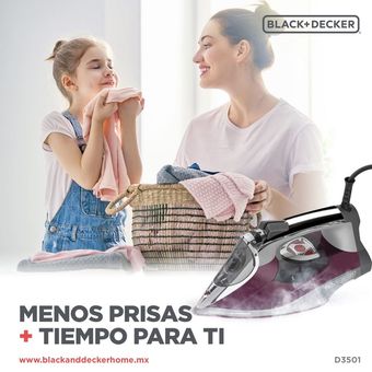 Plancha de vapor black + decker con temperatura avanzada, d3501