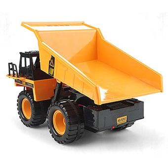 2.4G Dump Truck control remoto Big Truck el modelo de coche de juguete para niños con la música hacia adelante hacia atrás del camión volquete 