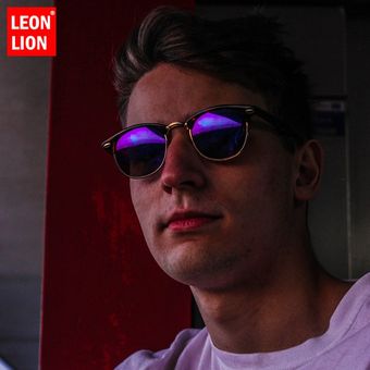 Leonlion Semi Rimless Polarized Sunglasses Men Women Half De 