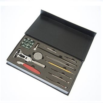 Kit de herramientas de reparación de relojes de 29 piezas h 
