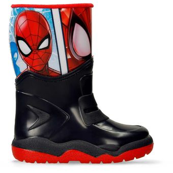 Botas De Lluvia Negro Rojo Licenses Marvel Krew L Ni o Linio