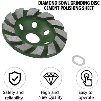 100 mm duradera hormigón diamante Muela Copa Disco de hormigón de mampostería de piedra 