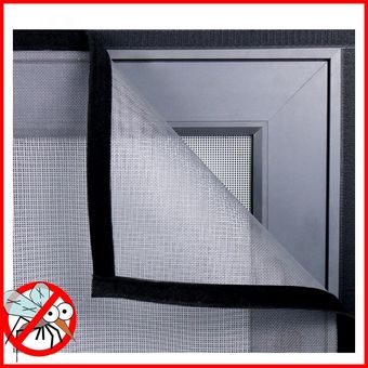 #W120cm x H180cm Moustiquaire anti-insectes pour fenêtre,rideau Anti-mouche d'intérieur,Tulle d'été Invisible,moustiquaire amovible,lavable et personnalisable 
