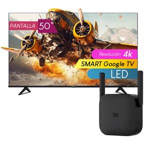 Combo Pantalla Hisense 50 A65K Smart TV Google LED + Repetid...