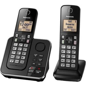 Telefono Panasonic 2 Auriculares, Contestador Automatico Kx-Tgc362