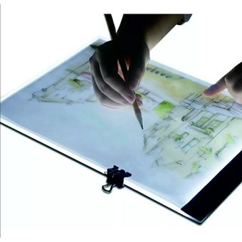 Mesa de Luz para Calcar, LED Tableta de Luz Dibujo A4 de Iluminación de la  Caja de Alimentación Micro USB Ideal para Animacion Tatoo Dibuja