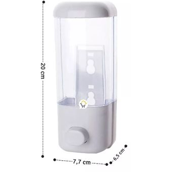 Dispensador dispensador de jabón para montaje en pared, dispensador de  champú líquido, botellas recargables para oficina, baño, cocina, loción  (color