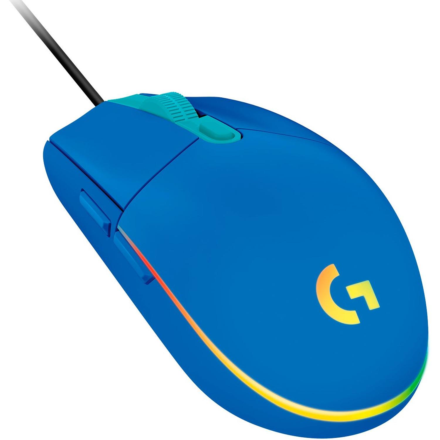 Mouse Gamer LOGITECH G G203 RGB Lightsync 8000 DPI 6 Botones 910-005795