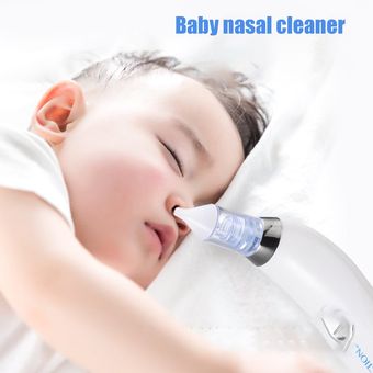 Bebé nasal Sucker bebé de limpieza de la nariz bebé que aspira el limpiador de la nariz blanca 