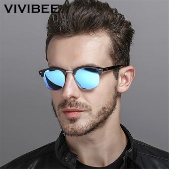 Vivibee Classical Square Men Sunglasses Woman Sun Glasses 