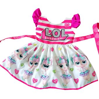 Vestido Para Niñas Lol Surprise Petite Shop i568 Blanco 