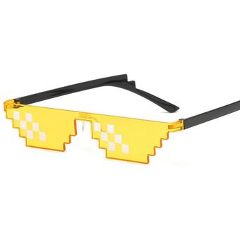 Thug Life-gafas de sol de 8 bits Unisex lentes de fiesta de marca p 