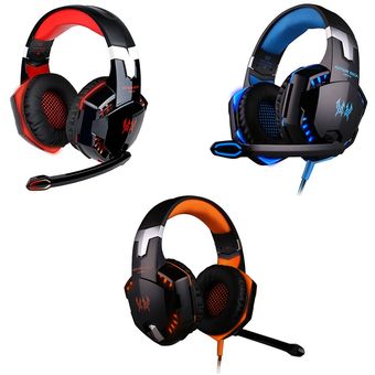 G2000 Game Headset Pc Gamer Stereo Rodeado Sonido Over-Ear Gaming Head 