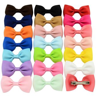 40 colores 1 pieza pasadores coloridos para niños bebé listón para chicas Clip de pelo arcos accesorios para el cabello de Hairgrip 643 