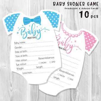 Juego de cartas para Baby Shower 10 Uds. famili primer cumpleaños 