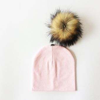 Sombrero para niño y niña de algodón con pompón Art #blue 