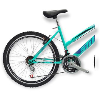 Bicicleta Dama Rin 26 18 Cambios D pared Color Verde Menta Linio