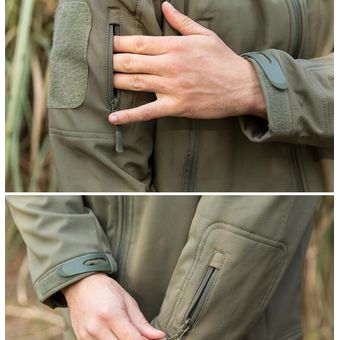 #Green Chaqueta militar táctica de lana para hombre,abrigo militar 
