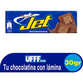 Chocolatina Jet Con Leche X30g