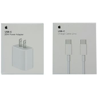 Cable USB C original de Apple para carga rápida iPhone / Macbook / iPad  Pro, 2m - Blanco