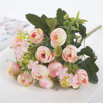 13 cabezas de té rosas paquete artificial sala de estar adorno de boda |  Linio Perú - GE582HL01NH5RLPE
