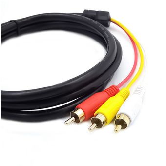 HDMI-Compatible con 3RCA SCART Two-One AD TER CABLE 1.5M 3 RCA PHONO 