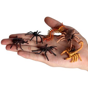 12 piezas de plástico realista insecto modelo figura juguetes Bug 