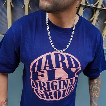 Polera Hombre Algodón Hardfly-Azul Polera Hombre Algodón Hardfly-Azul