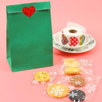 500 piezas con forma de corazón etiquetas de San Valentín día de emb 