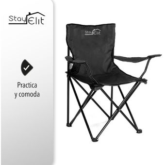 Sillas Plegables Playa Camping Con Funda Y Portavaso Set 4