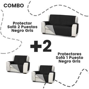COMBO Protector Sofá 2 Puestos+2 de 1 Puesto