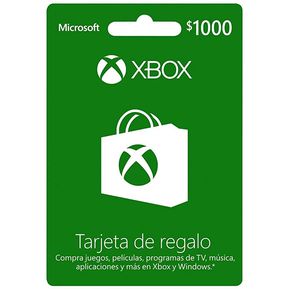 Tarjeta Xbox Live 1000 MXN Xbox One (en...