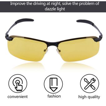Unisex de gama alta visión nocturna polarizó los vidrios de los vidrios de conducción 