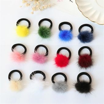 Mini Niña Goma De Mascar Bola Elástica Bola De Pelo Rosa De 