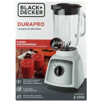 Licuadora Black + Decker Durapro Jarra Vidrio 550W