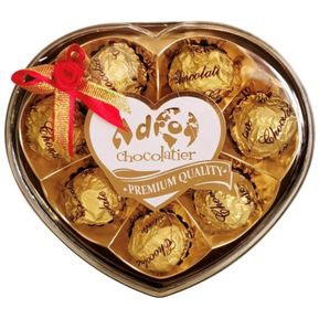Estuche de 8 Chocolates En  Forma de Corazón