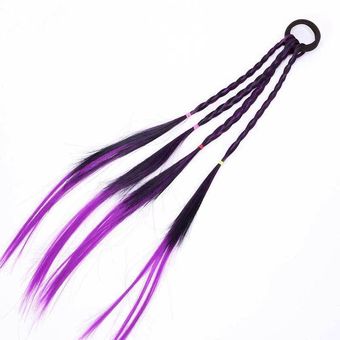 cuerda trenzada Cinta elástica para el pelo para niña accesorios para el cabello diadema con hueco para cola tocado peluca giratoria cuerda trenzada Cinta elástica para el pelo para niña accesorios para el cabello diadema con hueco para cola tocado peluca giratoria