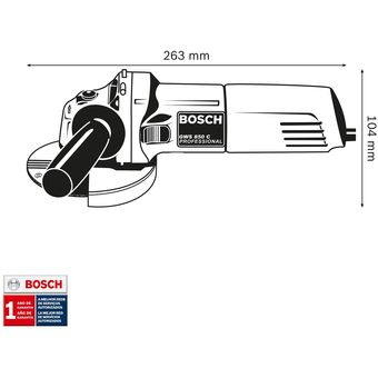 Minipulidora Bosch 4 1/2 GWS 850