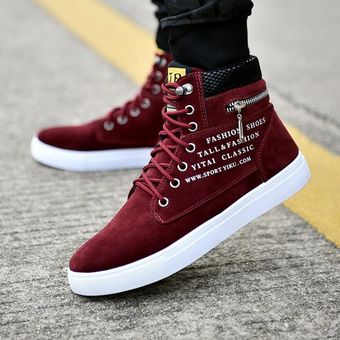 botines de lona hombre