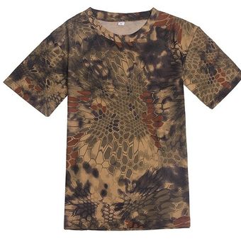 #6 prendas de vestir de manga corta de combate del Ejército de los Estados Unidos camisetas XYX camiseta transpirable de secado rápido Camiseta de camuflaje militar táctico para hombre 