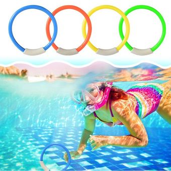 4pcs buceo anillo ayuda de la natación Niños Juego de Agua buceo deportivo juguete del verano Beach 