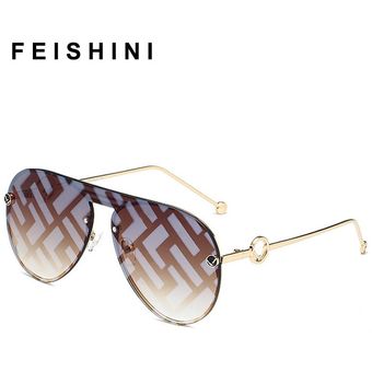 Feishini-gafas sol piloto gran tamañoanteojos 
