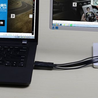 Vention HDMI-Compatible con el cable convertidor VGA con adaptadores de audio VGA de 3.5 mm 