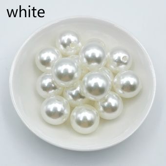 3-20 Mm Acrílico Blanco Imitación Perlas Perlas Perlas Joyas 